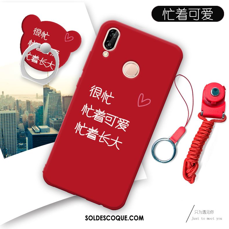 Coque Huawei P Smart+ Protection Étui Fluide Doux Téléphone Portable Ornements Suspendus France