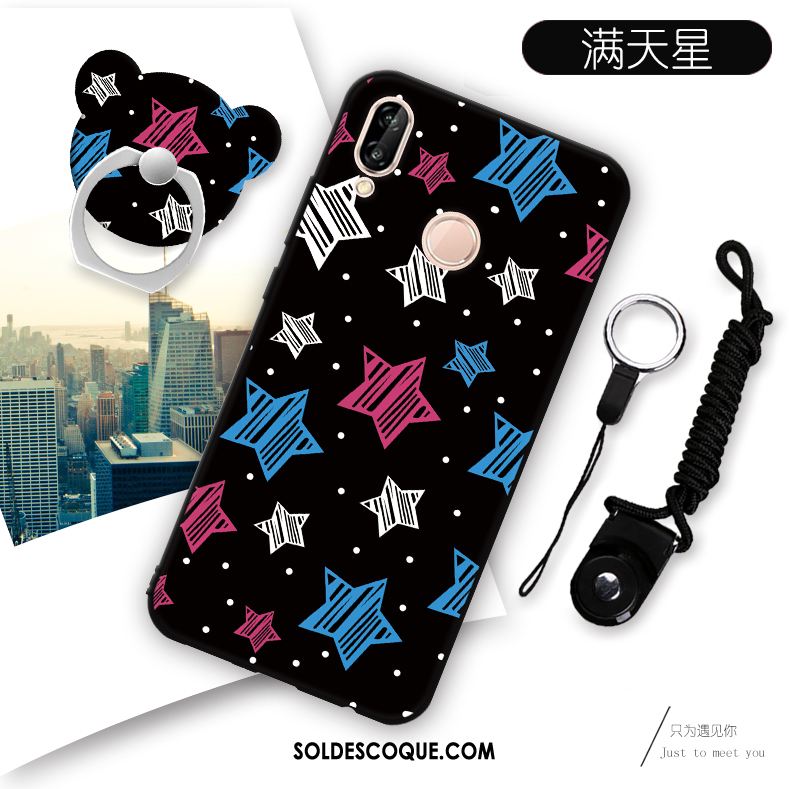 Coque Huawei P Smart+ Protection Étui Fluide Doux Téléphone Portable Ornements Suspendus France