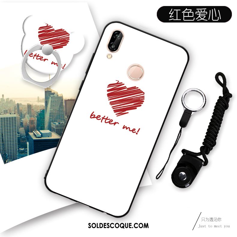 Coque Huawei P Smart+ Protection Étui Fluide Doux Téléphone Portable Ornements Suspendus France