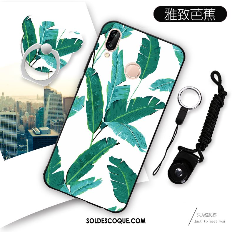 Coque Huawei P Smart+ Protection Étui Fluide Doux Téléphone Portable Ornements Suspendus France