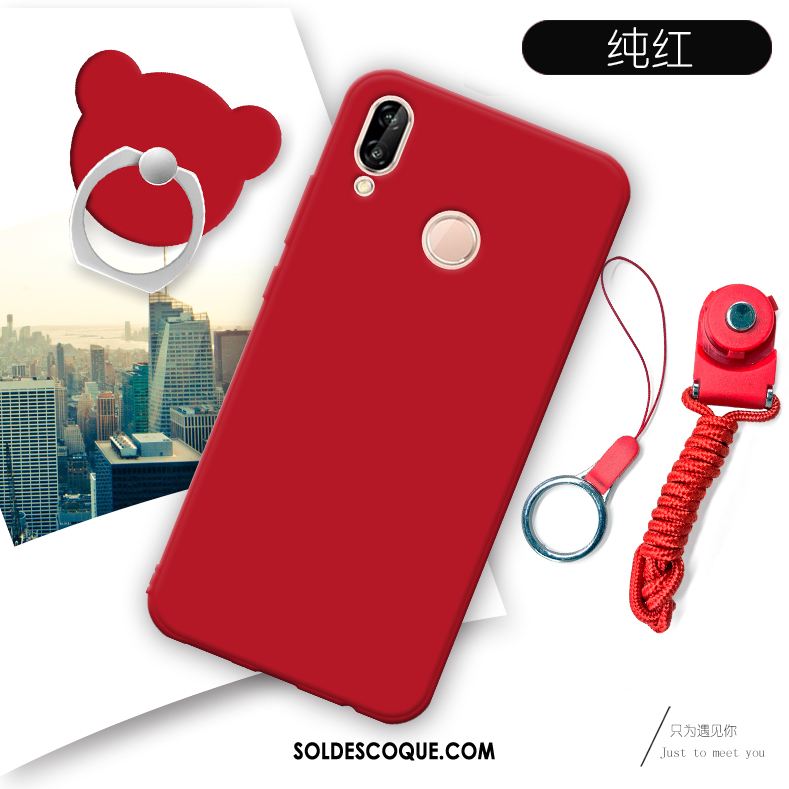 Coque Huawei P Smart+ Protection Étui Fluide Doux Téléphone Portable Ornements Suspendus France