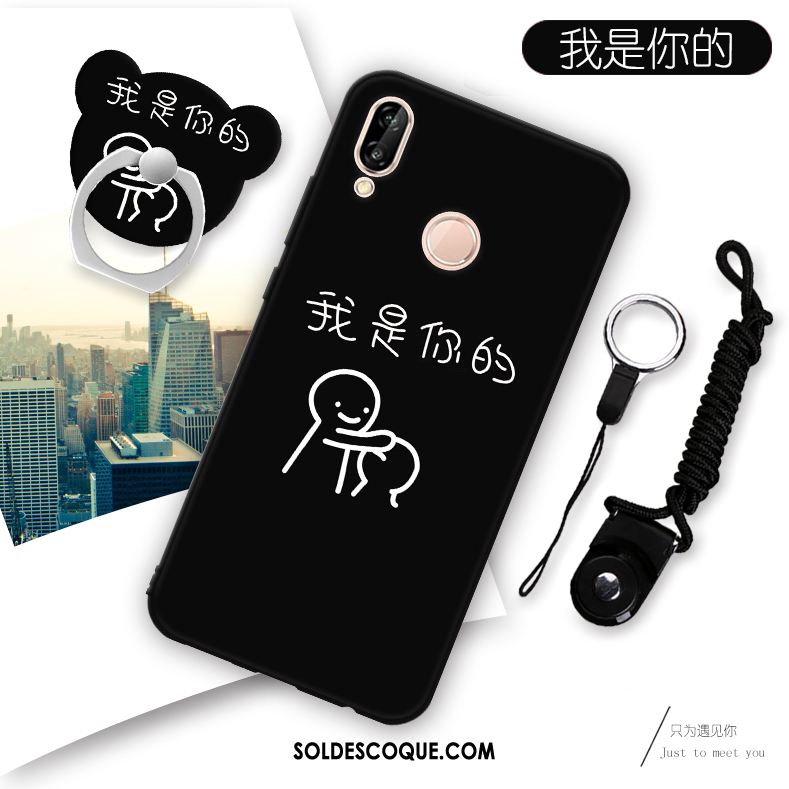 Coque Huawei P Smart+ Protection Étui Fluide Doux Téléphone Portable Ornements Suspendus France