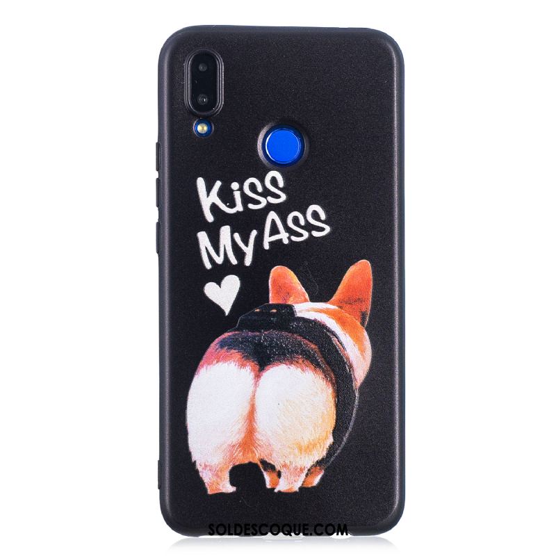 Coque Huawei P Smart+ Silicone Dessin Animé Incassable Bleu Tout Compris En Vente