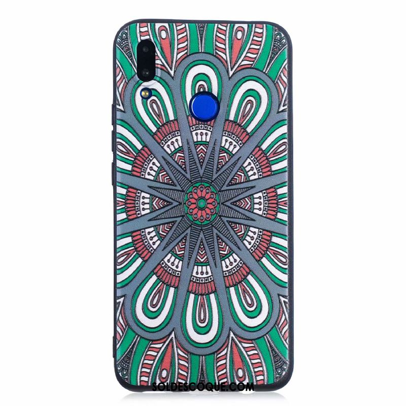 Coque Huawei P Smart+ Silicone Dessin Animé Incassable Bleu Tout Compris En Vente