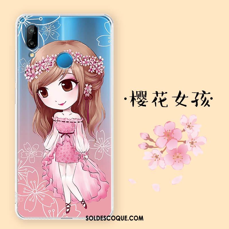 Coque Huawei P Smart+ Silicone Transparent Protection Très Mince Fluide Doux Soldes