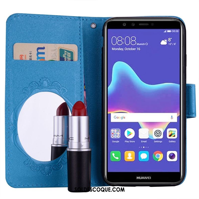 Coque Huawei P Smart Tendance Téléphone Portable Étui En Cuir Support Carte En Vente