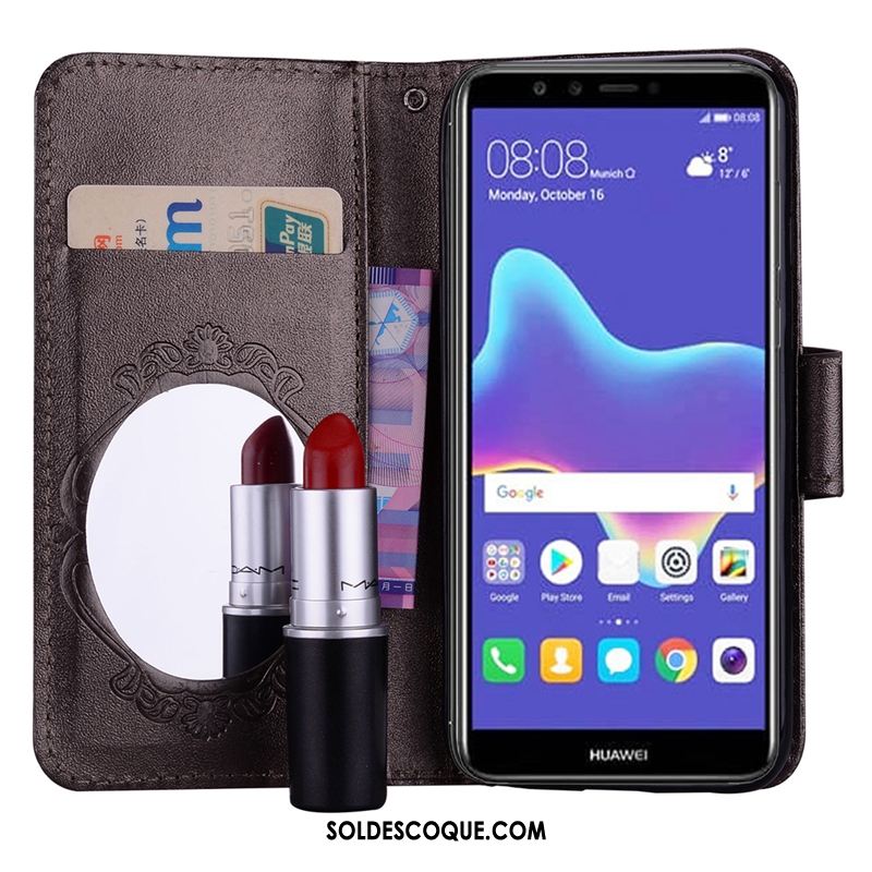 Coque Huawei P Smart Tendance Téléphone Portable Étui En Cuir Support Carte En Vente