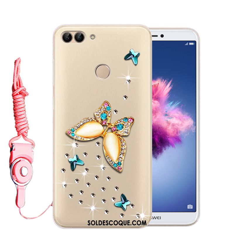 Coque Huawei P Smart Téléphone Portable Strass Protection Étui Transparent En Vente