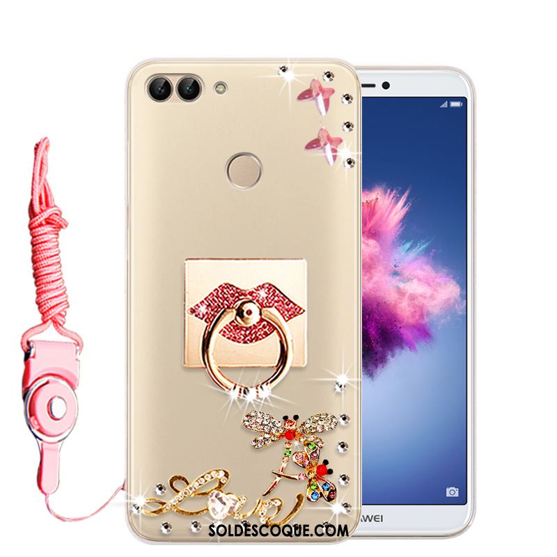 Coque Huawei P Smart Téléphone Portable Strass Protection Étui Transparent En Vente