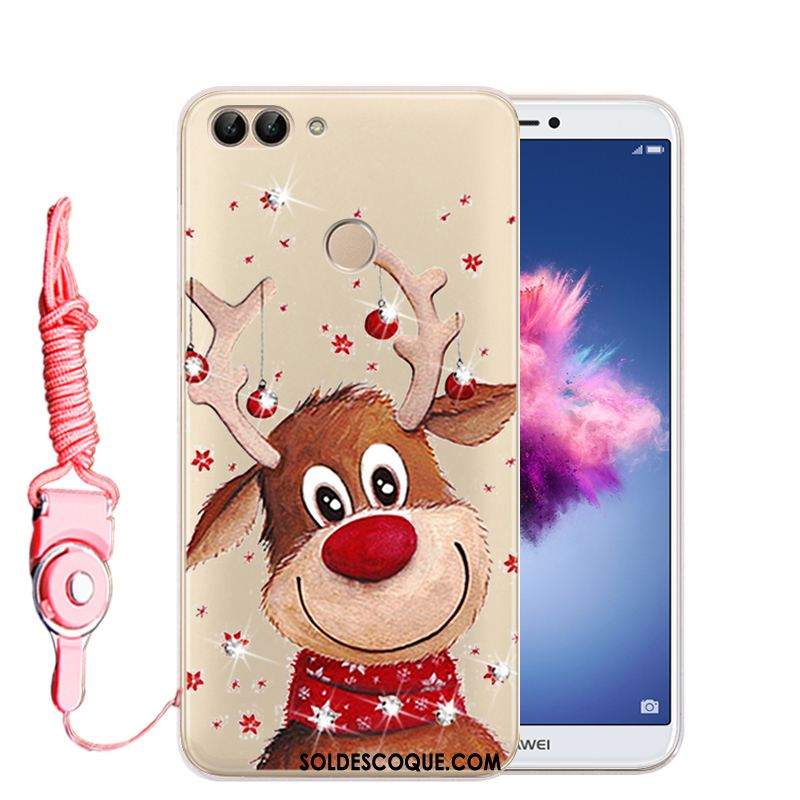 Coque Huawei P Smart Téléphone Portable Strass Protection Étui Transparent En Vente