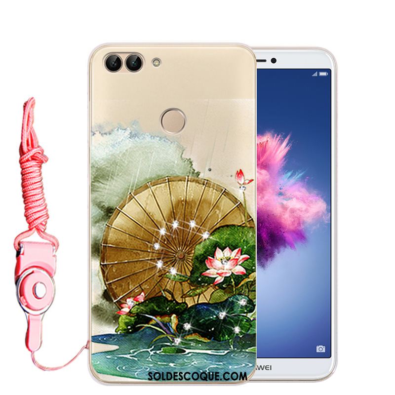 Coque Huawei P Smart Téléphone Portable Strass Protection Étui Transparent En Vente