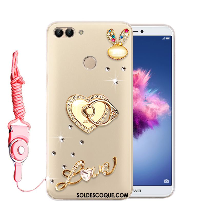 Coque Huawei P Smart Téléphone Portable Strass Protection Étui Transparent En Vente