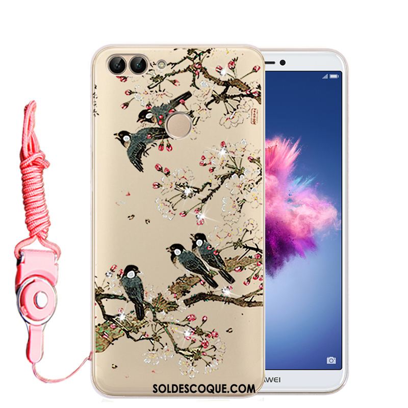 Coque Huawei P Smart Téléphone Portable Strass Protection Étui Transparent En Vente