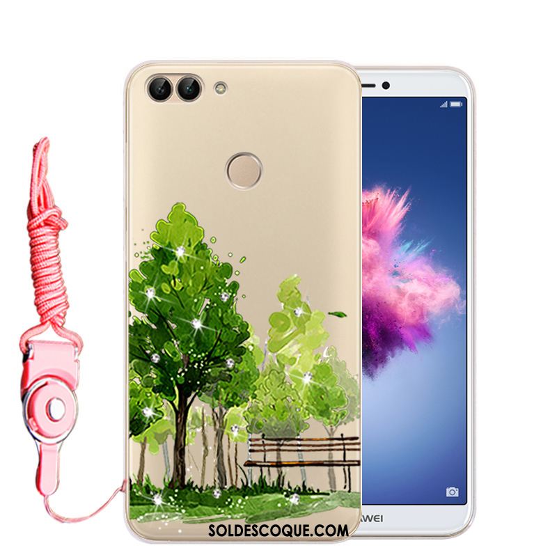 Coque Huawei P Smart Téléphone Portable Strass Protection Étui Transparent En Vente