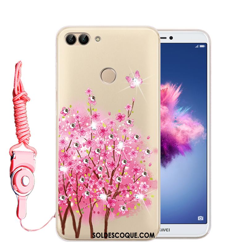 Coque Huawei P Smart Téléphone Portable Strass Protection Étui Transparent En Vente