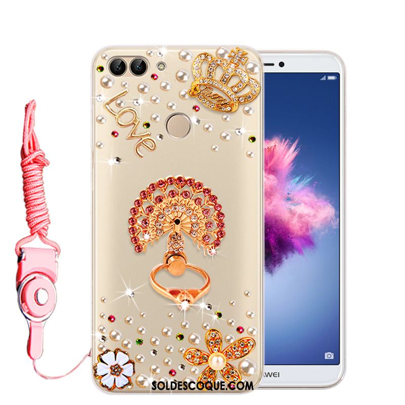 Coque Huawei P Smart Téléphone Portable Strass Protection Étui Transparent En Vente