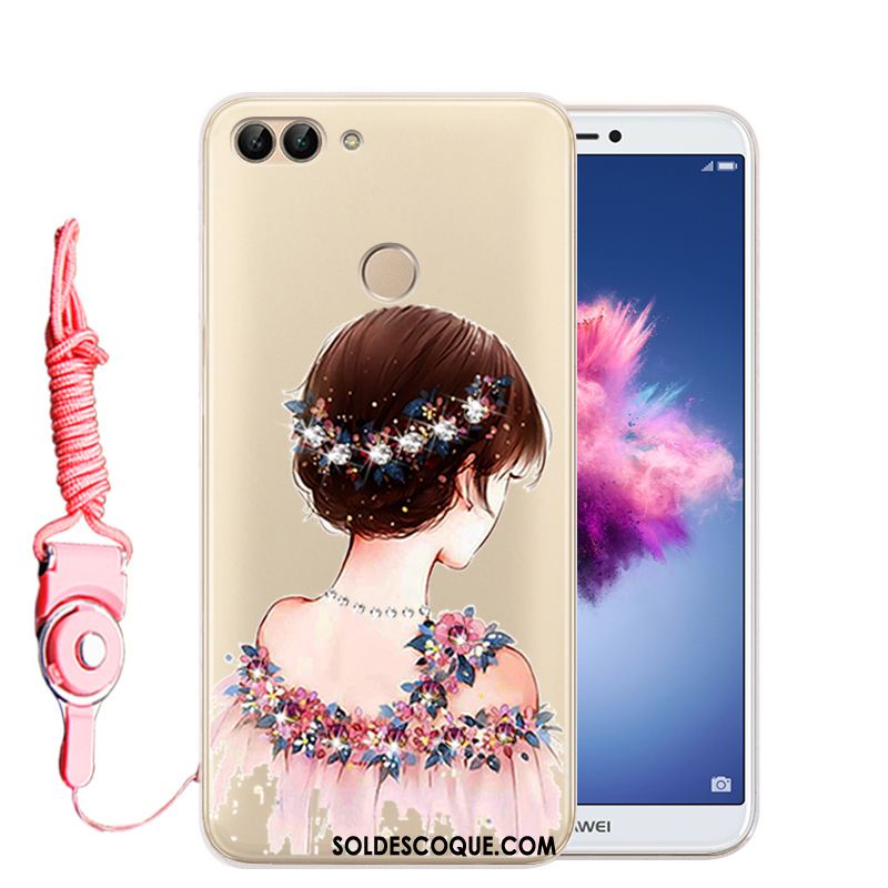 Coque Huawei P Smart Téléphone Portable Strass Protection Étui Transparent En Vente