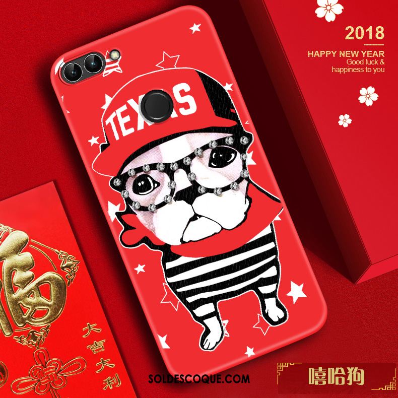 Coque Huawei P Smart Téléphone Portable Tendance Nouveau Gaufrage Chat Housse France