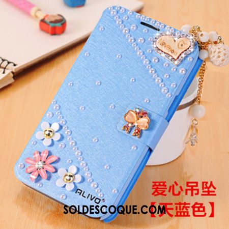 Coque Huawei P Smart Téléphone Portable Étui Incassable Bleu Étui En Cuir Soldes