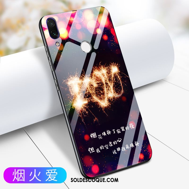 Coque Huawei P Smart Z Net Rouge Protection Verre Étui Marque De Tendance Soldes