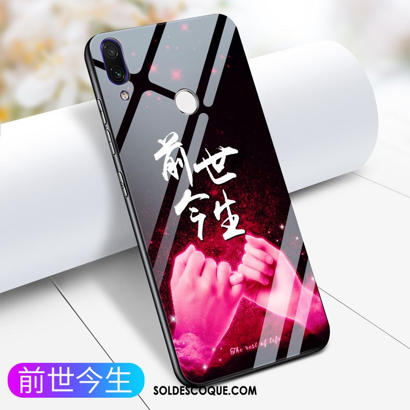 Coque Huawei P Smart Z Net Rouge Protection Verre Étui Marque De Tendance Soldes