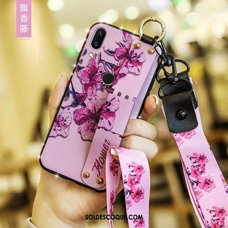 Coque Huawei P Smart Z Personnalité Incassable Rose Téléphone Portable Tendance Pas Cher