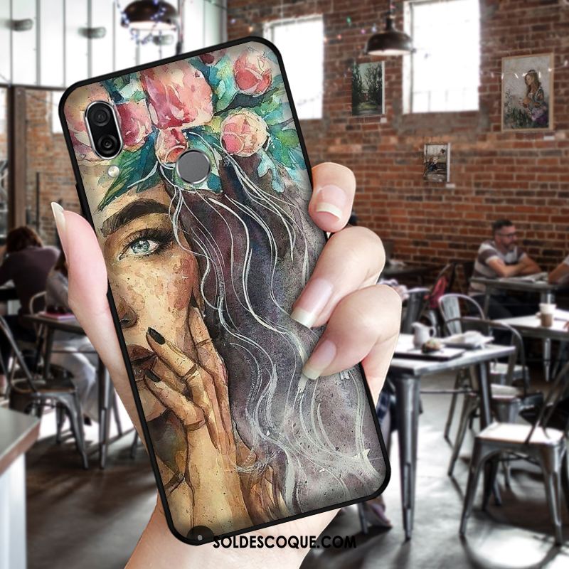 Coque Huawei P Smart Z Protection Peinte À La Main Rouge Europe Étui Soldes