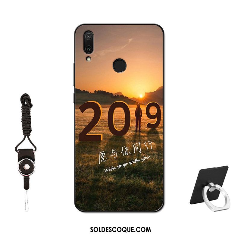 Coque Huawei P Smart Z Silicone Noir Fluide Doux Téléphone Portable Tempérer Soldes