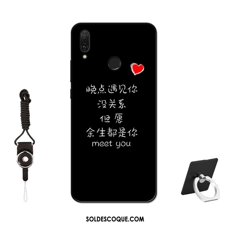 Coque Huawei P Smart Z Silicone Noir Fluide Doux Téléphone Portable Tempérer Soldes