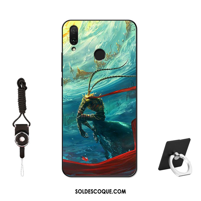 Coque Huawei P Smart Z Silicone Noir Fluide Doux Téléphone Portable Tempérer Soldes