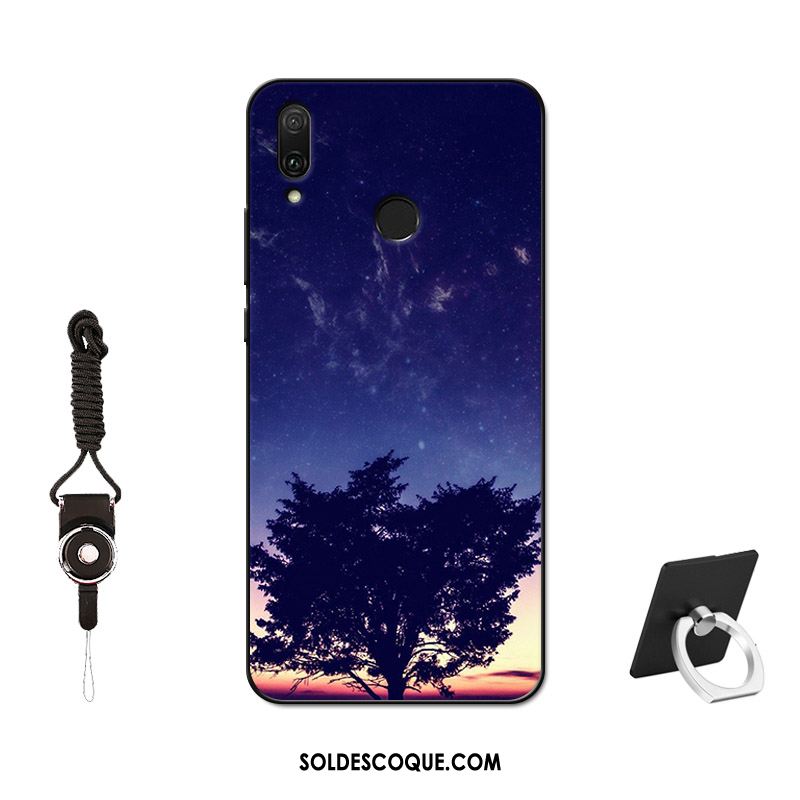 Coque Huawei P Smart Z Silicone Noir Fluide Doux Téléphone Portable Tempérer Soldes