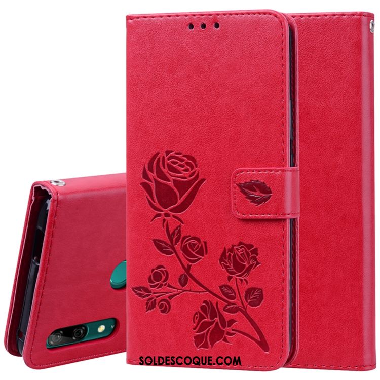 Coque Huawei P Smart Z Étui En Cuir Téléphone Portable Rose Soldes