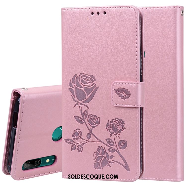 Coque Huawei P Smart Z Étui En Cuir Téléphone Portable Rose Soldes