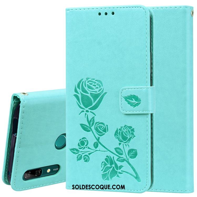 Coque Huawei P Smart Z Étui En Cuir Téléphone Portable Rose Soldes