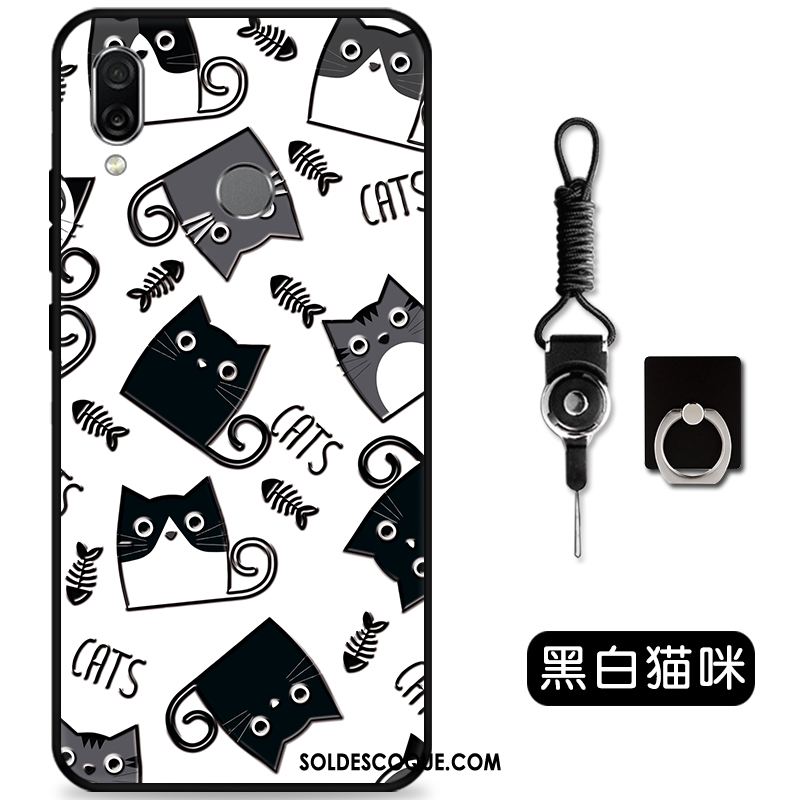Coque Huawei P Smart Z Étui Téléphone Portable Petit Noir Dimensionnel En Vente