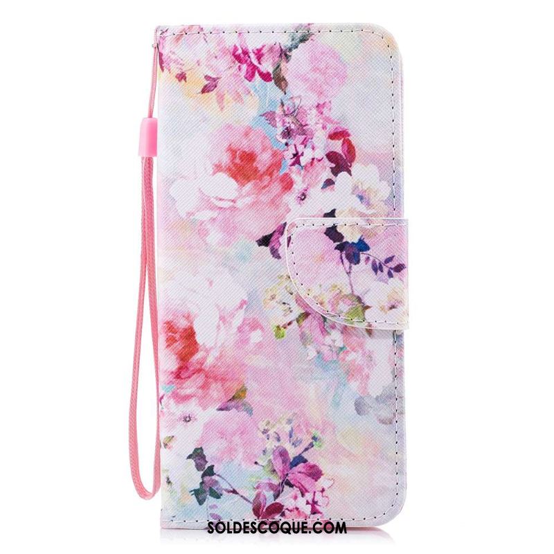 Coque Huawei P Smart+ Étoile Étui En Cuir Téléphone Portable Blanc Pas Cher