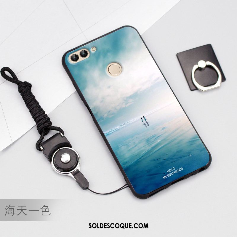 Coque Huawei P Smart Étui Protection Bleu Clair Silicone Incassable Soldes