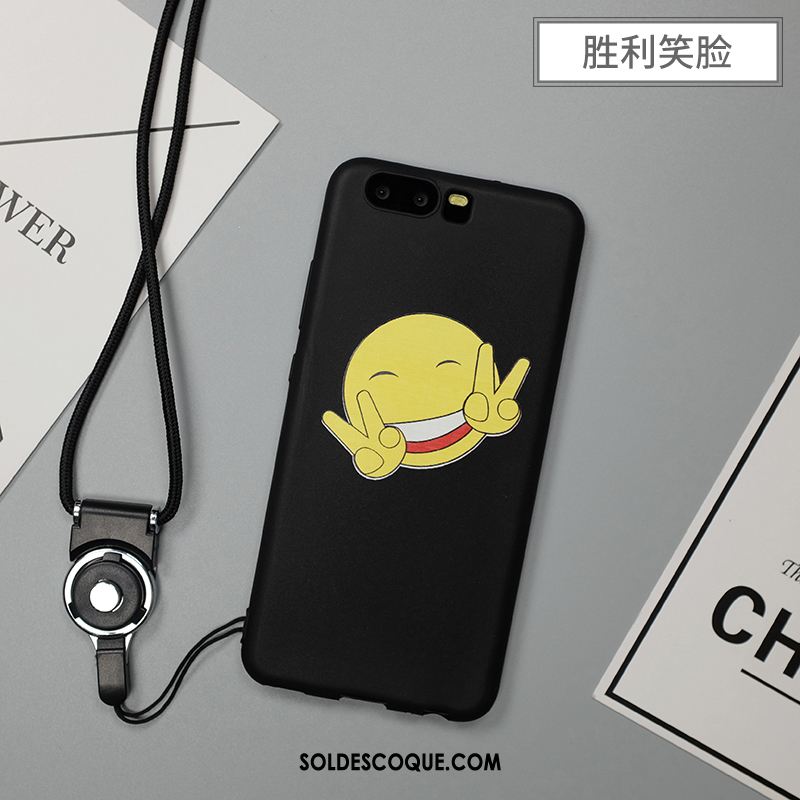 Coque Huawei P10 Dessin Animé Vert Cou Suspendu Protection Étui Housse En Ligne