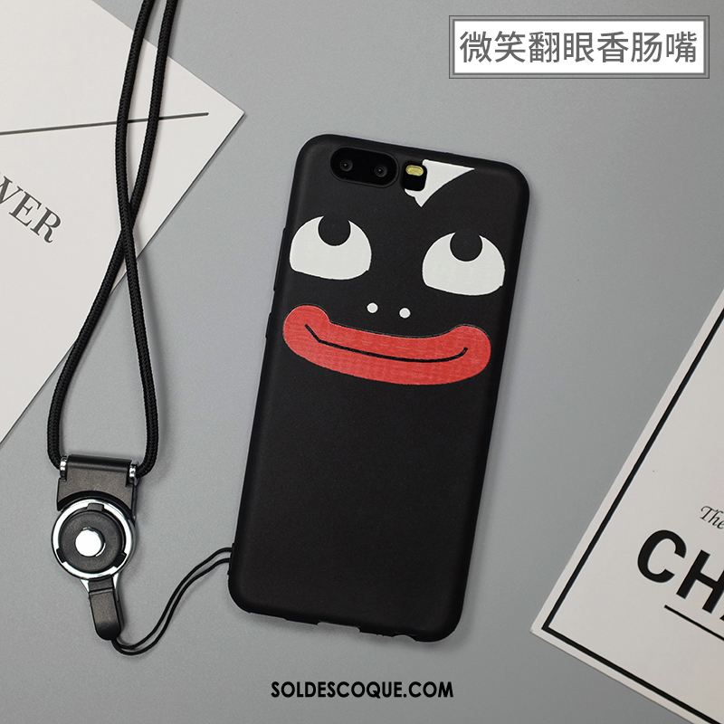 Coque Huawei P10 Dessin Animé Vert Cou Suspendu Protection Étui Housse En Ligne