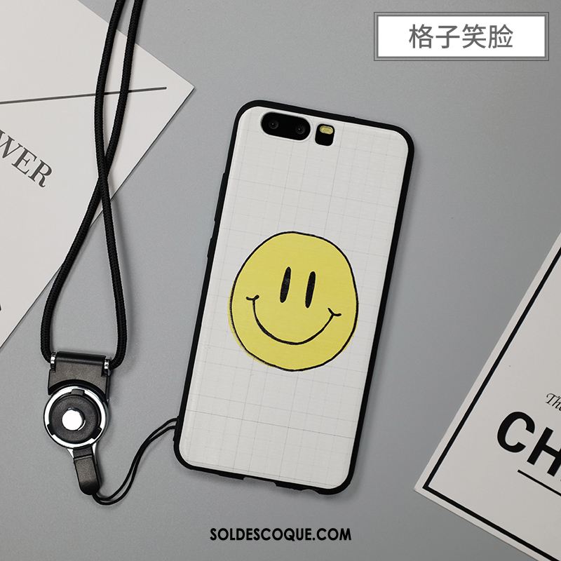 Coque Huawei P10 Dessin Animé Vert Cou Suspendu Protection Étui Housse En Ligne