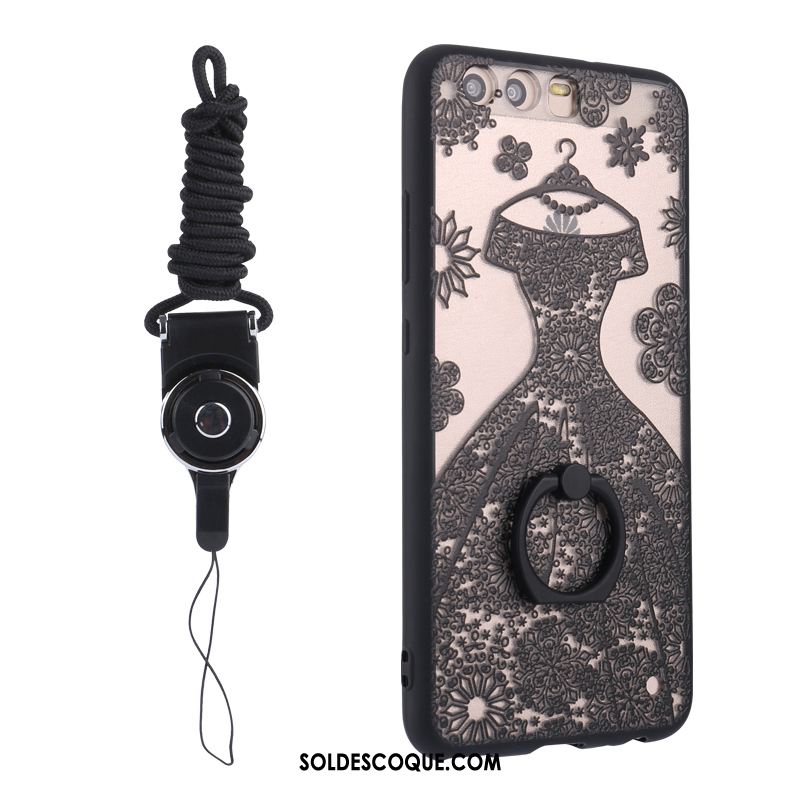 Coque Huawei P10 Difficile Protection Noir Une Agrafe Téléphone Portable En Vente