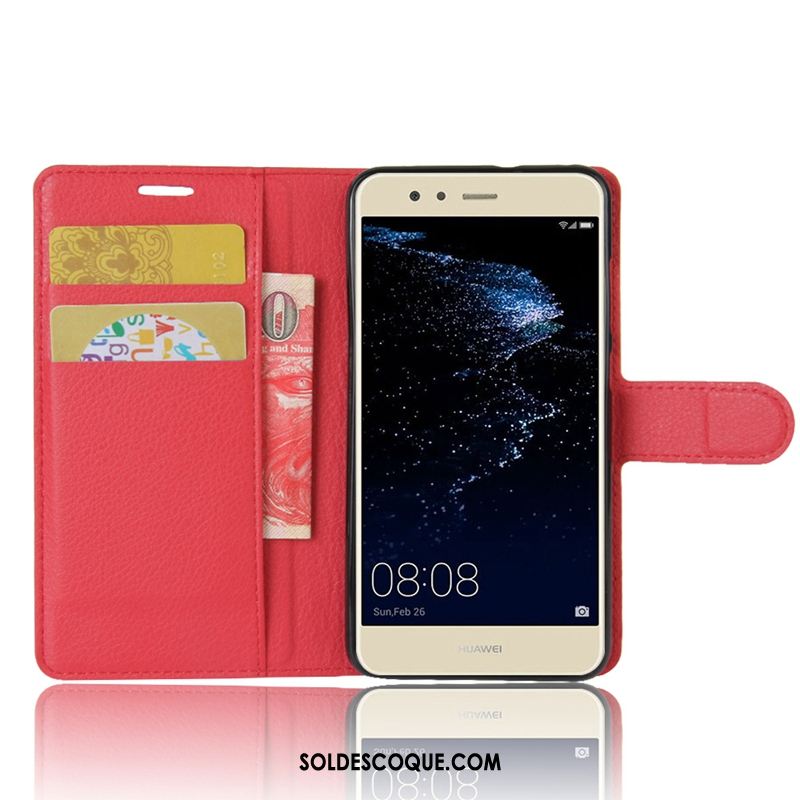 Coque Huawei P10 Lite Carte Portefeuille Modèle Fleurie Vert Litchi En Vente