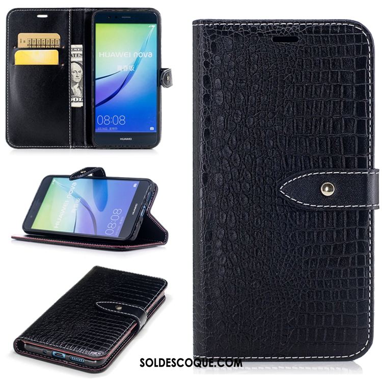 Coque Huawei P10 Lite Carte Portefeuille Support Étui En Cuir Crocodile Modèle Housse Soldes