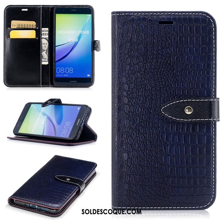 Coque Huawei P10 Lite Carte Portefeuille Support Étui En Cuir Crocodile Modèle Housse Soldes