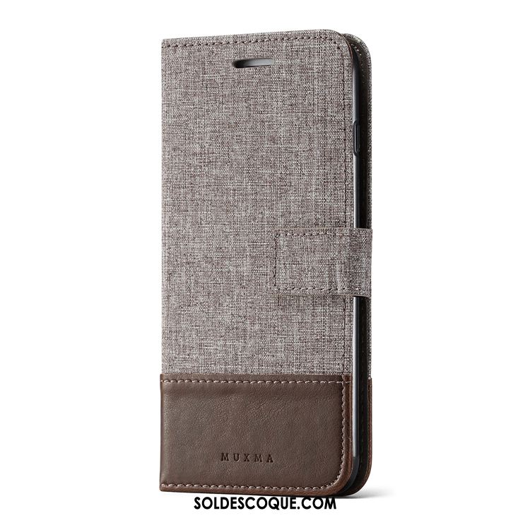 Coque Huawei P10 Lite Denim Incassable Toile Protection Étui En Cuir Soldes