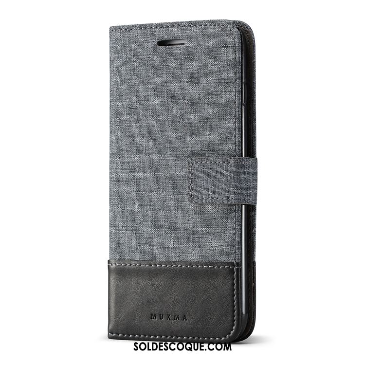 Coque Huawei P10 Lite Denim Incassable Toile Protection Étui En Cuir Soldes