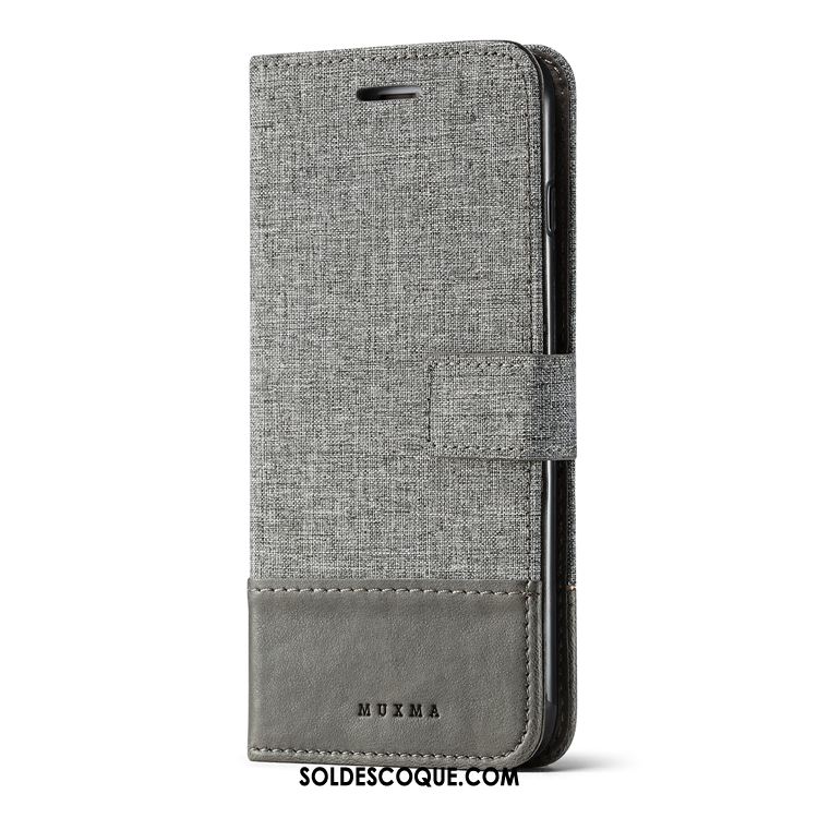 Coque Huawei P10 Lite Denim Incassable Toile Protection Étui En Cuir Soldes