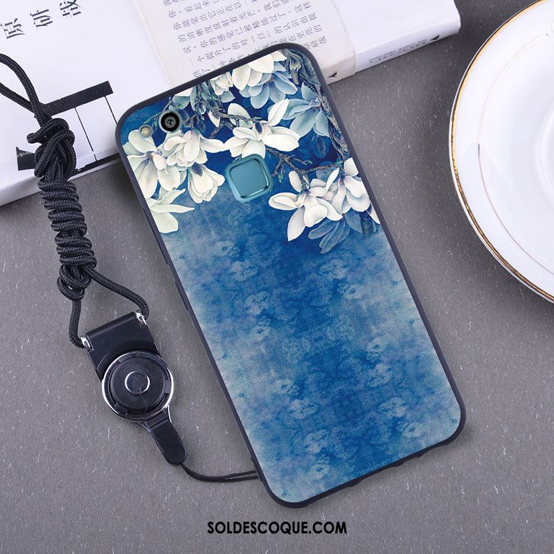 Coque Huawei P10 Lite Fluide Doux Membrane Tempérer Ornements Suspendus Noir En Vente