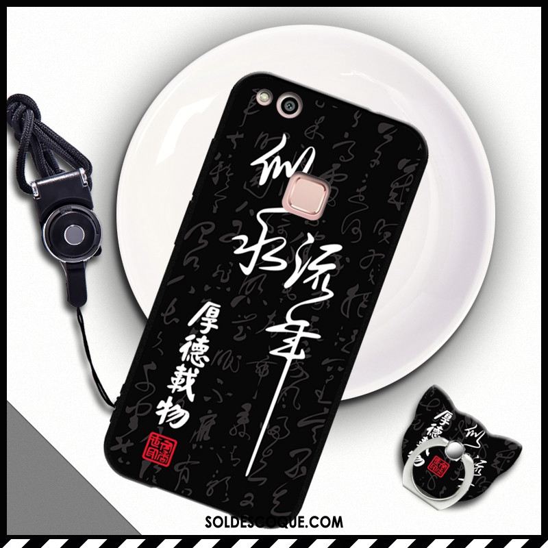 Coque Huawei P10 Lite Incassable Noir Cou Suspendu Jeunesse Fluide Doux En Vente