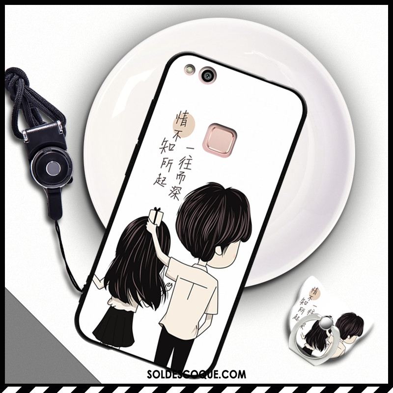 Coque Huawei P10 Lite Incassable Noir Cou Suspendu Jeunesse Fluide Doux En Vente